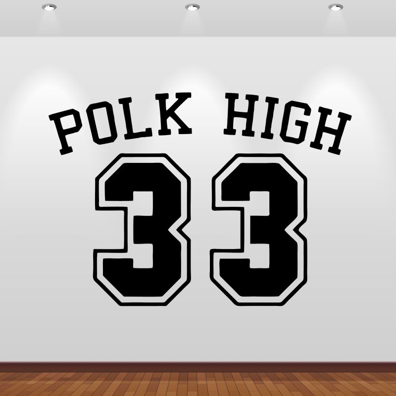 Preview: Wandaufkleber 46157 Polk High 33 - Al Bundy